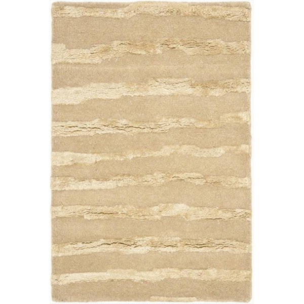 Safavieh 2 x 3 ft. Accent Contemporary Soho Beige and Gold Hand Tufted Rug SOH519B-2